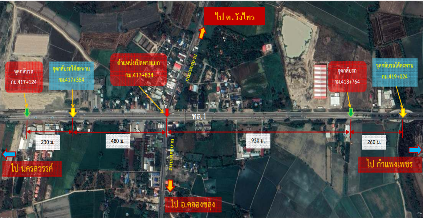 ประชุมรับฟังความคิดเห็นของประชาชน เรื่องการเปิดเกาะกลางเป็นสี่แยกและติดตั้งไฟสัญญาณจราจรบริเวณทางเข้าอำเภอคลองขลุง